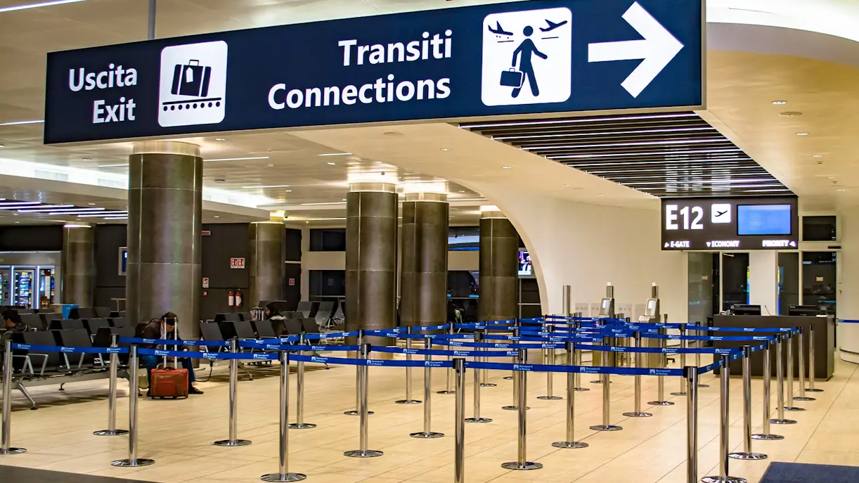 The Rome Airport.